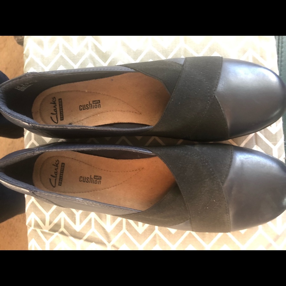 Navy flats